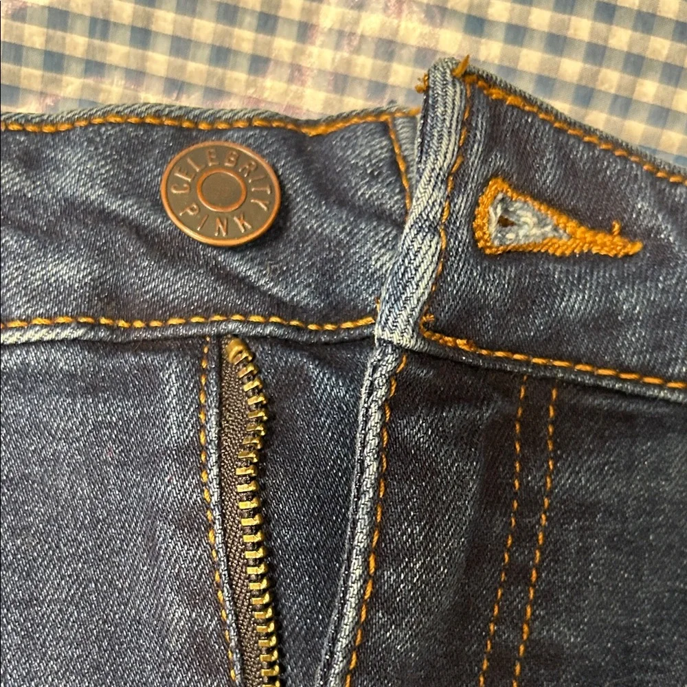 Celebrity Pink Dark Blue Jean Shorts - Picture 4 of 7